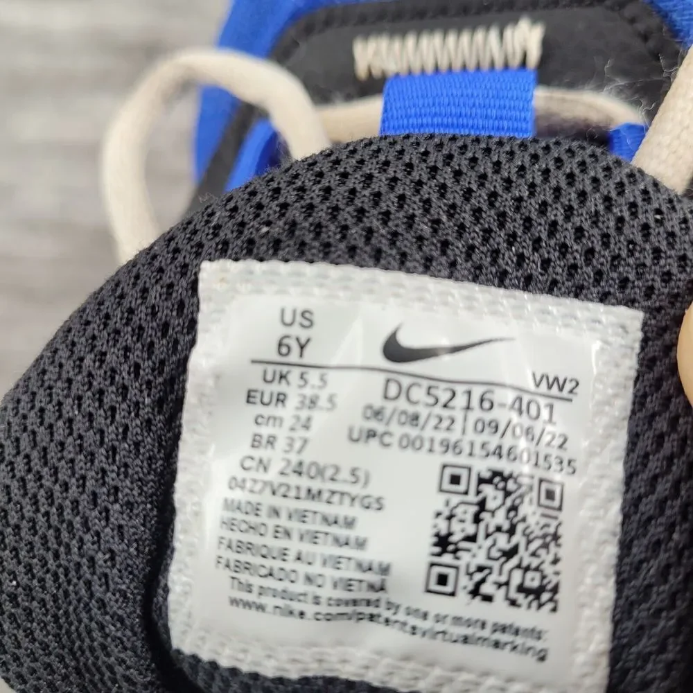 Nike Air Zoom Crossover Blue Black Youth 6Y Kids Basketball Sneakers DC5216